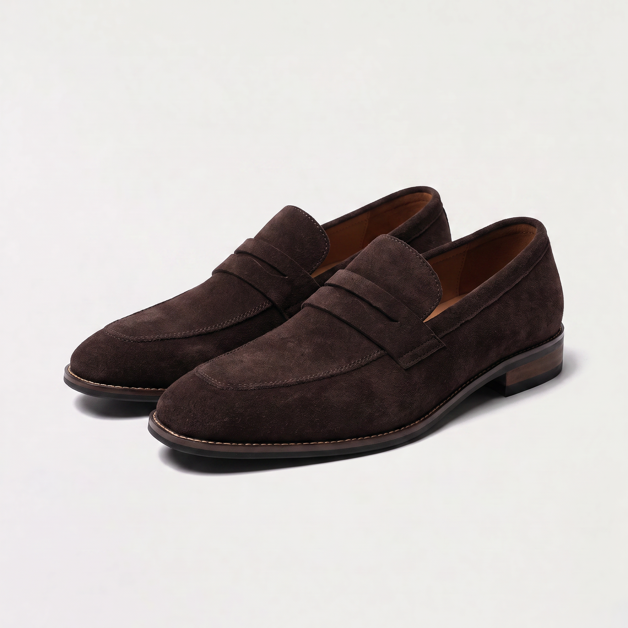 Men's Nubuck Penny Loafers