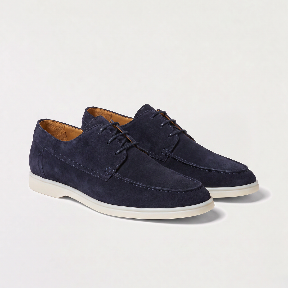 Men's Classic Suede Lace-Up Loafers