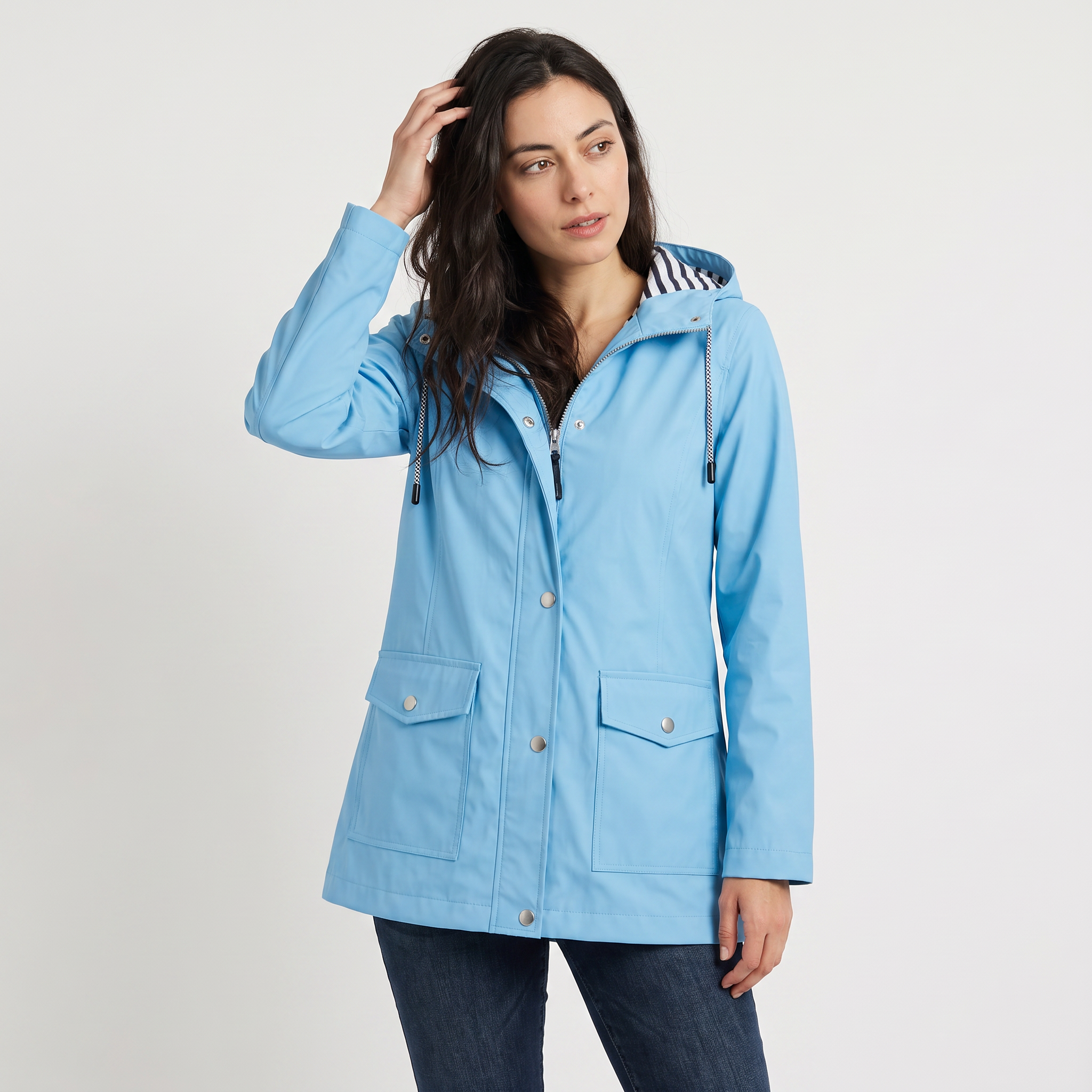 Women's Waterproof Hooded Coat - Rain Jacket