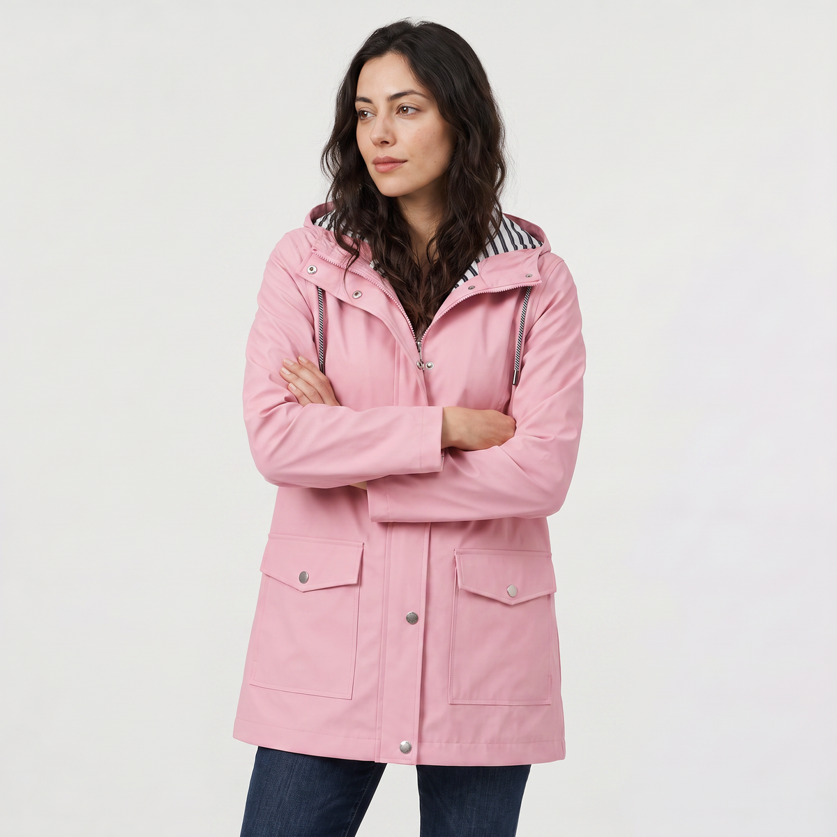 Women's Waterproof Hooded Coat - Rain Jacket