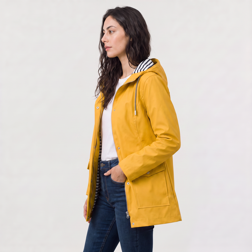 Women's Waterproof Hooded Coat - Rain Jacket