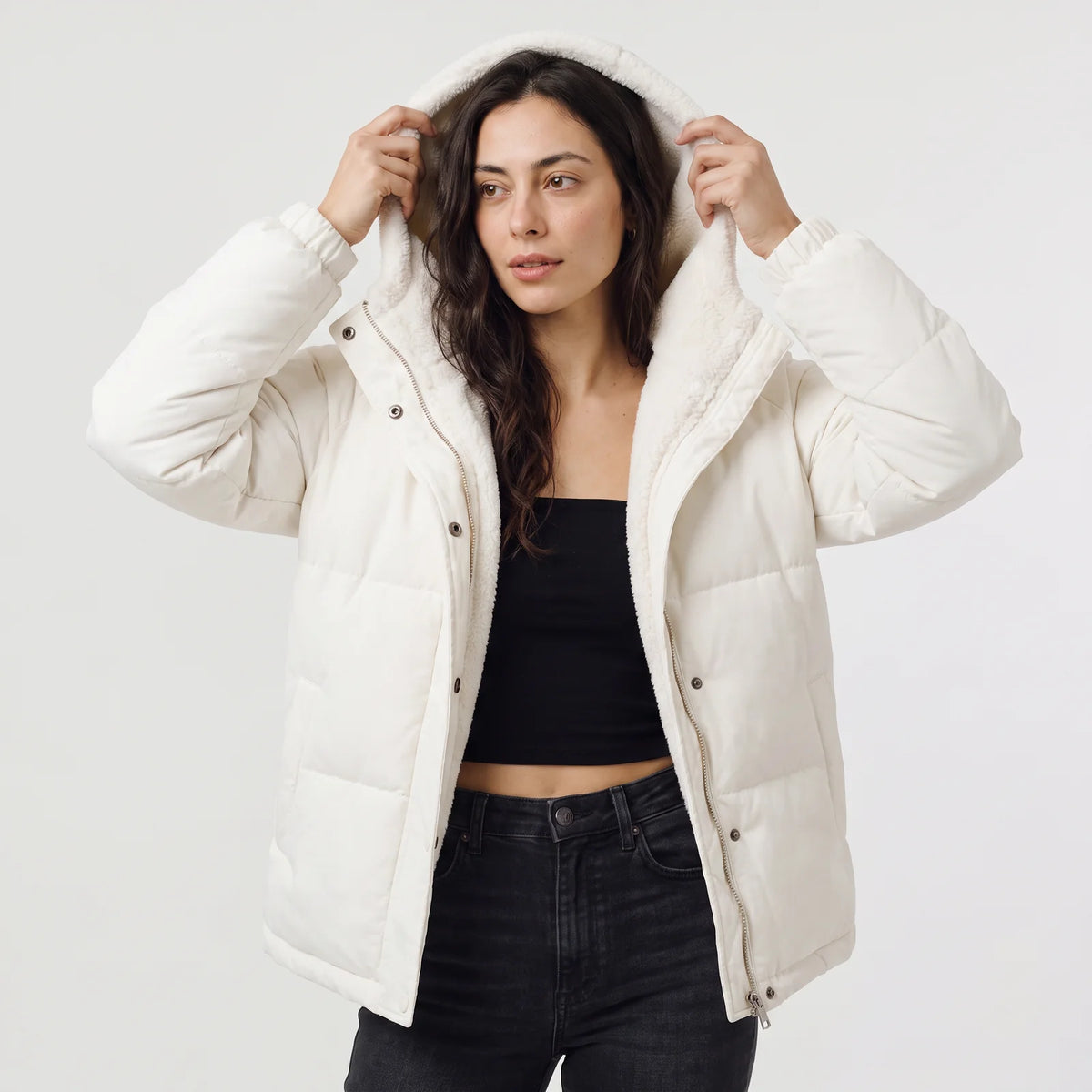 Women's Hooded Quilted Puffer Jacket