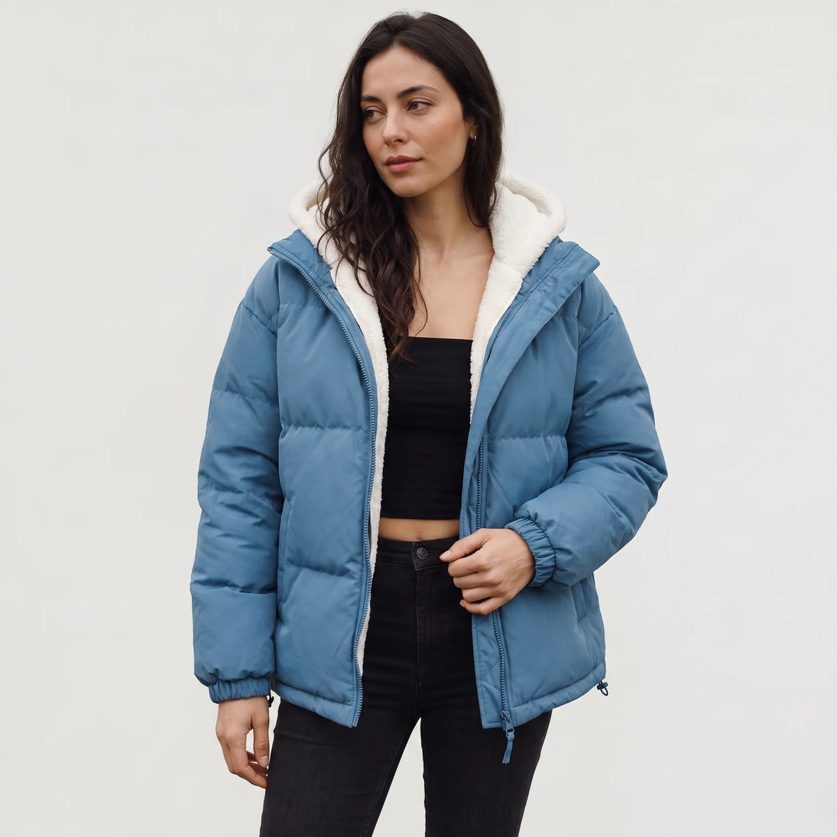 Women's Hooded Quilted Puffer Jacket
