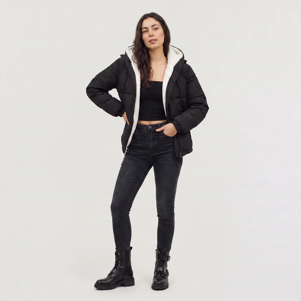 Women's Hooded Quilted Puffer Jacket