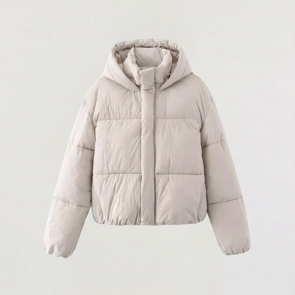 Women's Cropped Hooded Puffer Jacket