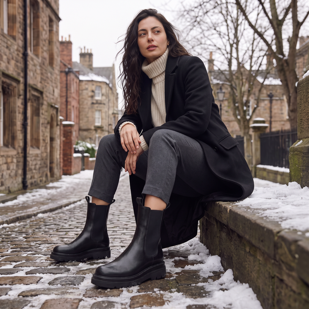 Women's Chunky Platform Chelsea Boots
