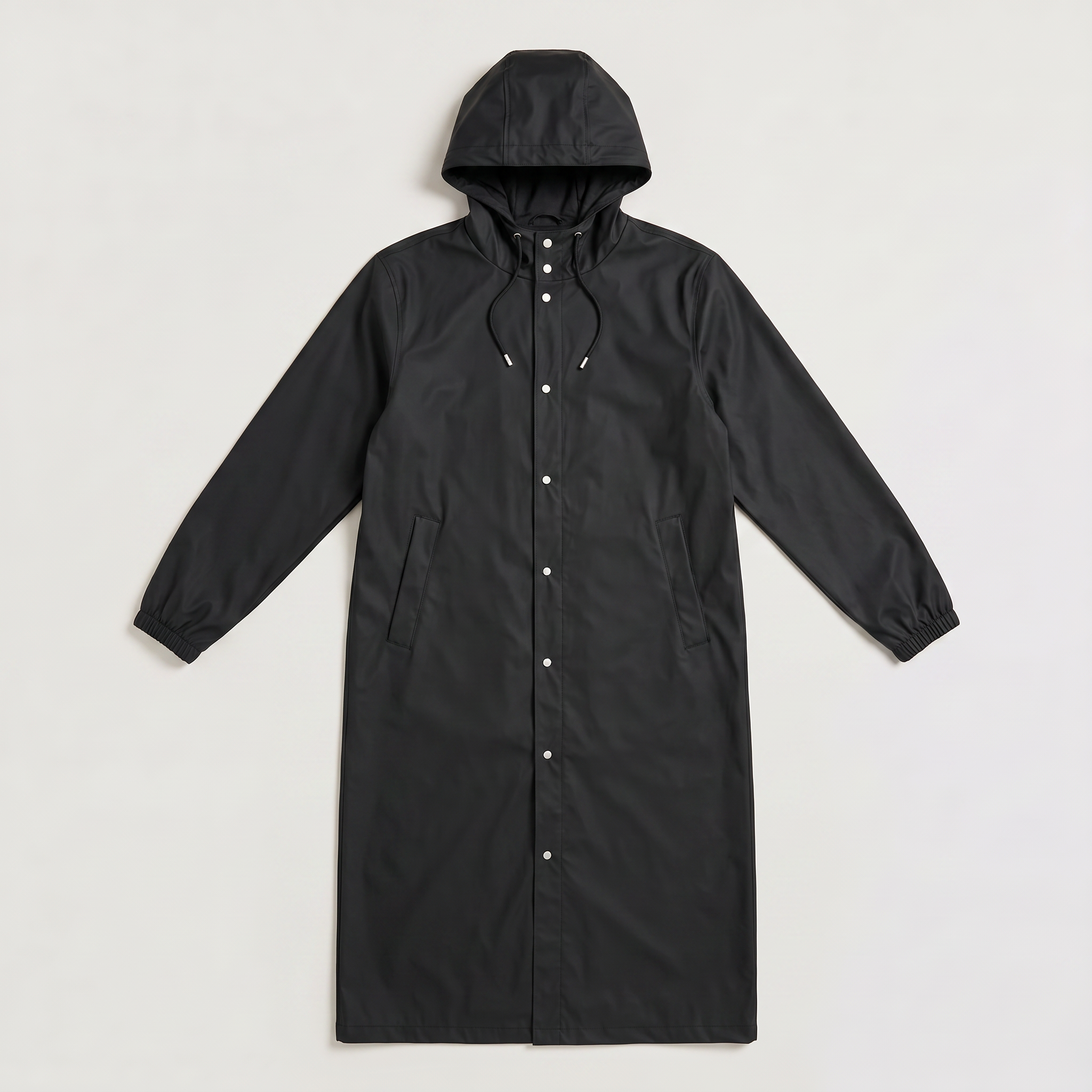 Men's Extra Long Hooded Raincoat