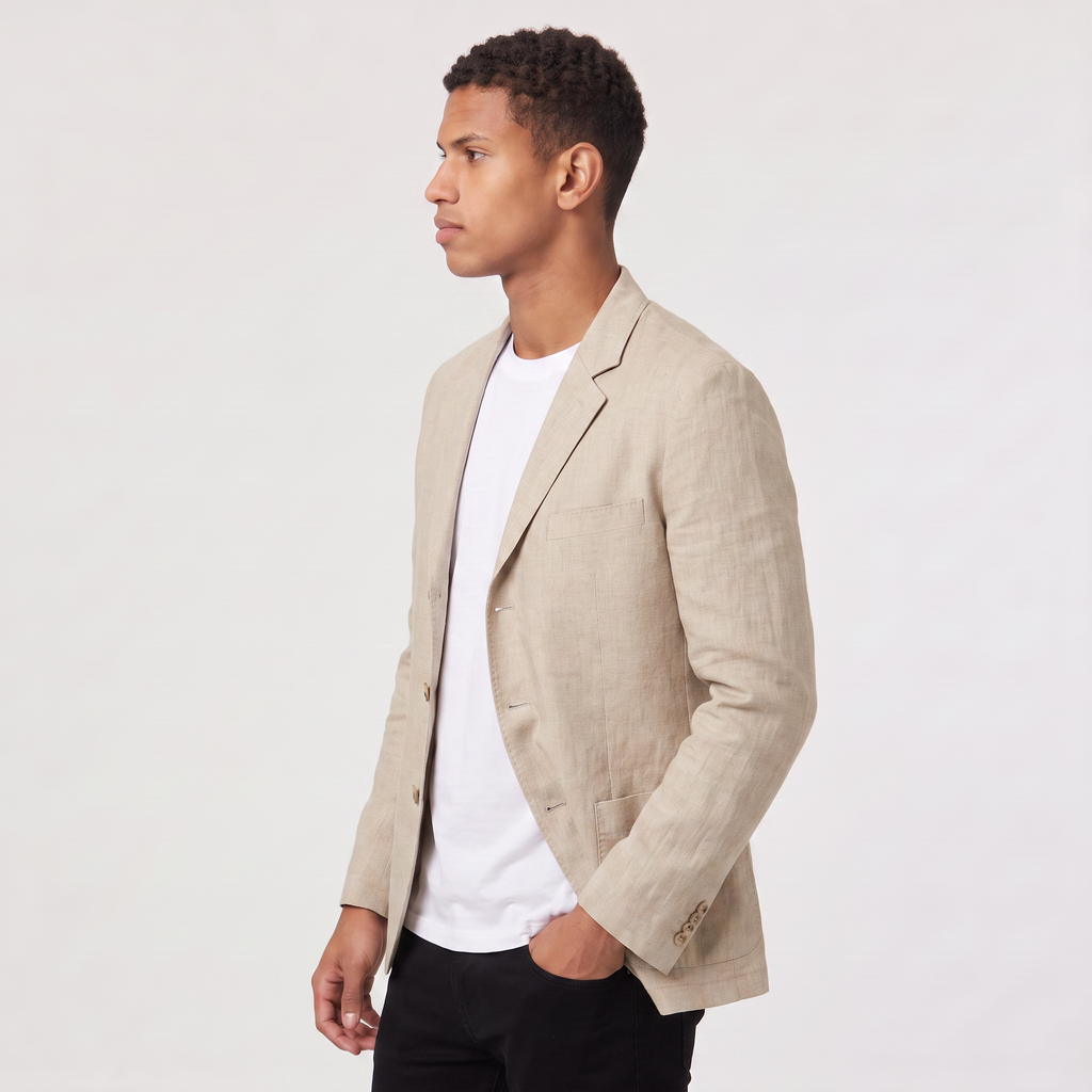 Men's Linen-Blend Relaxed Blazer