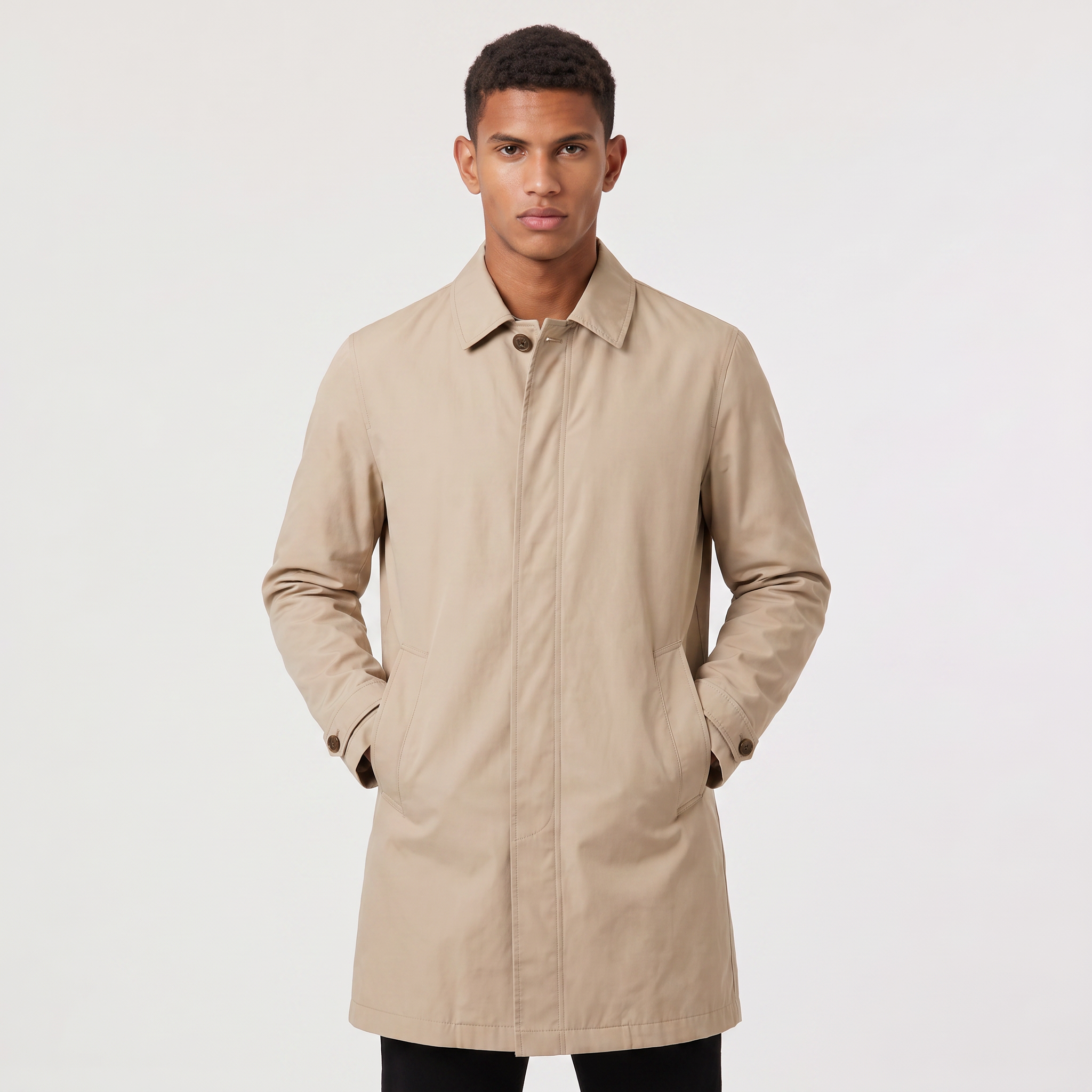 Men's Lightweight Water-Proof Trench Coat