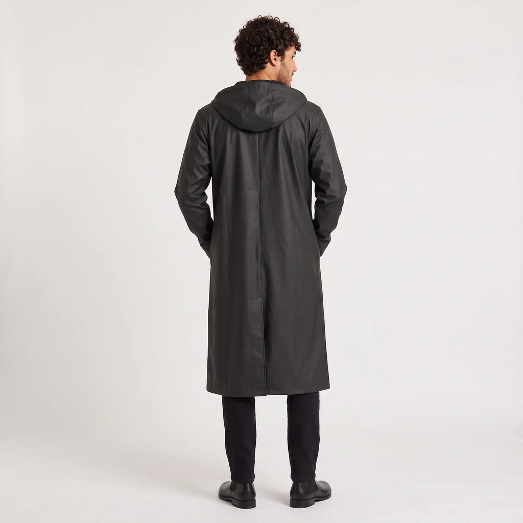 Men's Long Hooded Raincoat