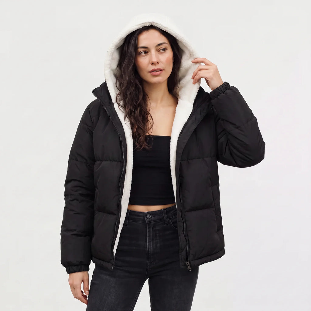 Women's Hooded Quilted Puffer Jacket