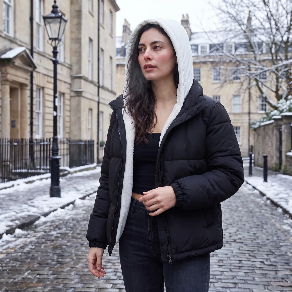 Women's Hooded Quilted Puffer Jacket