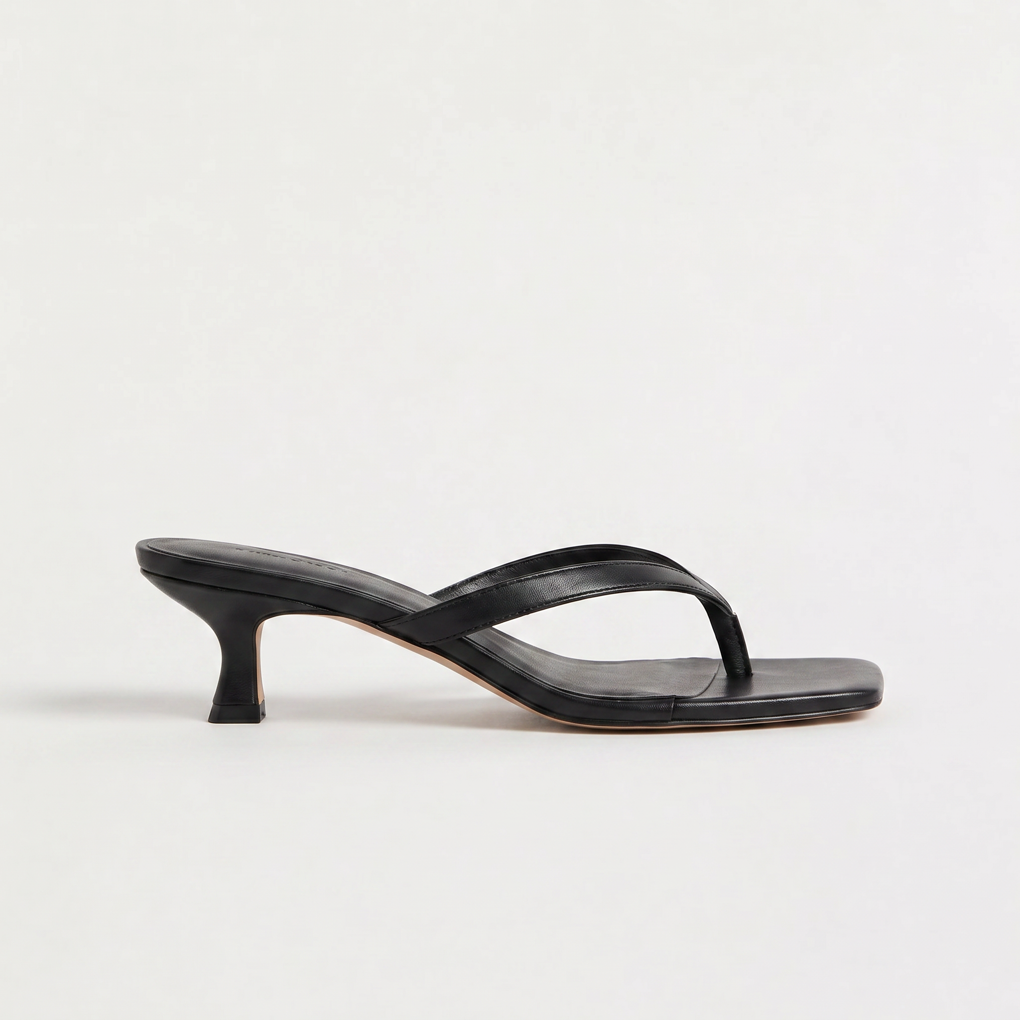 Women's Square Toe Kitten Heel Sandals