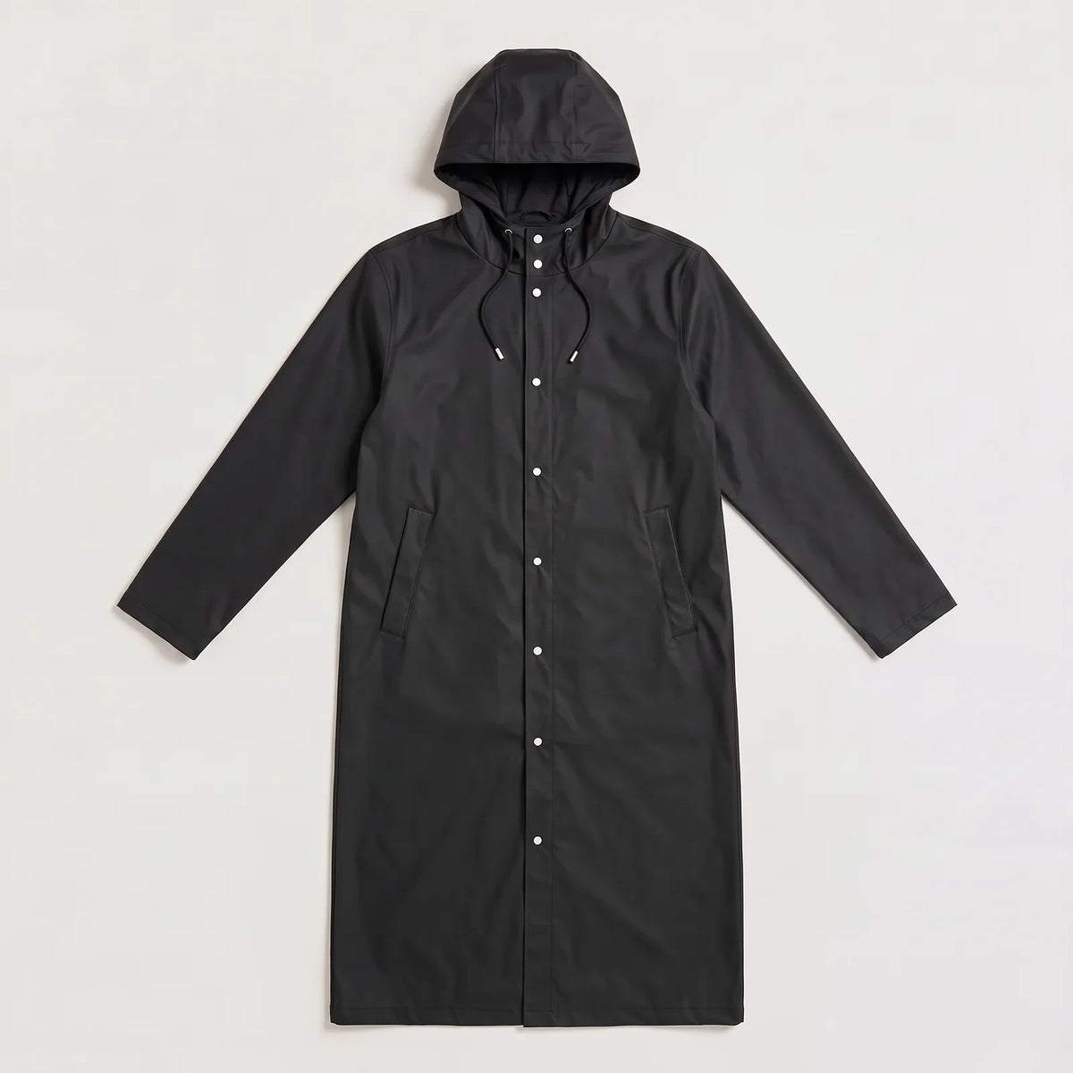 Men's Long Hooded Raincoat