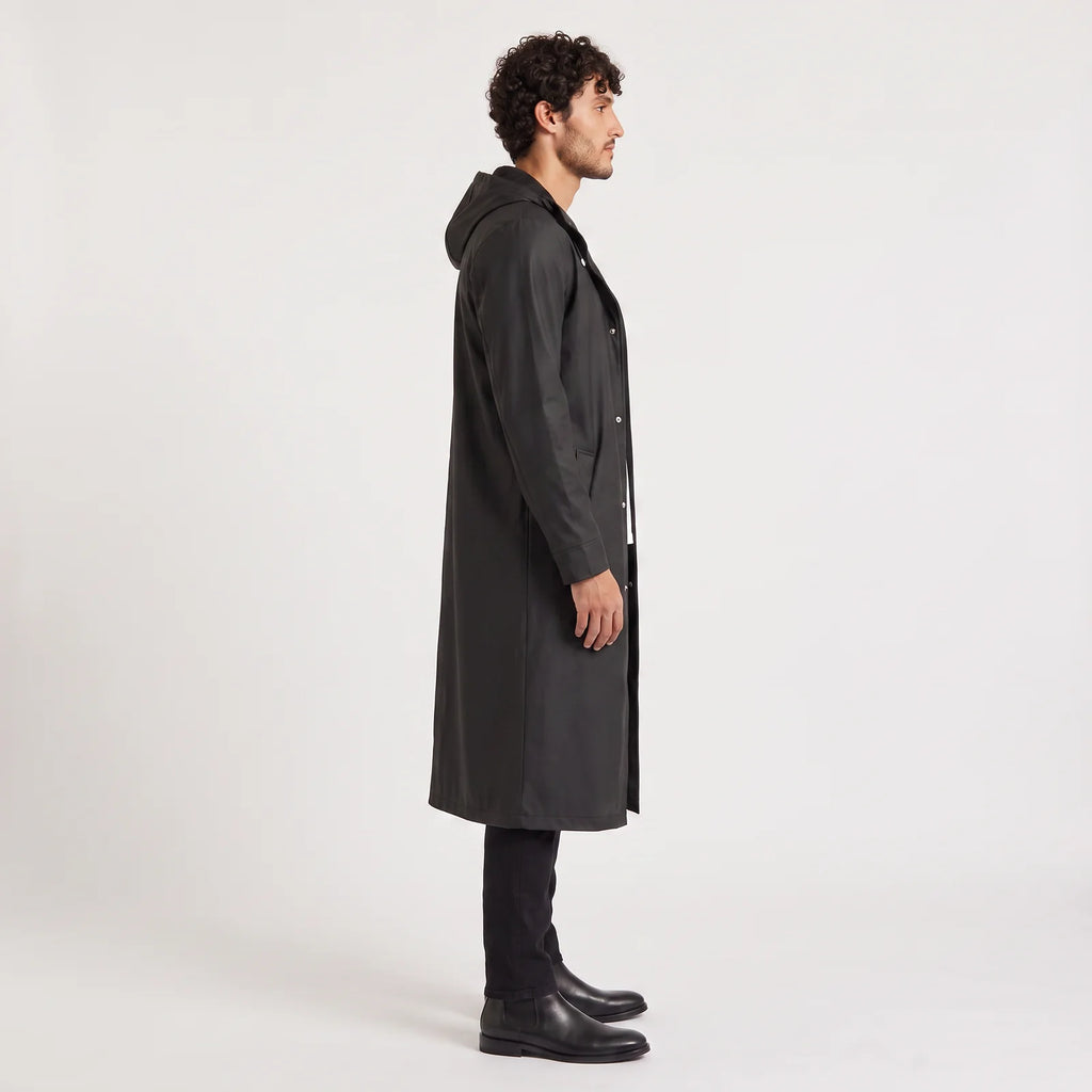Men's Long Hooded Raincoat